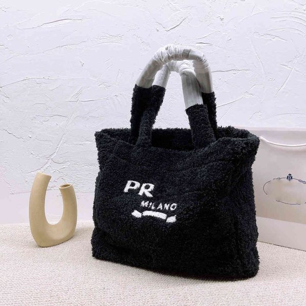 

design purse p's and winter new wool bag hobo portable tote versatile one shoulder diagonal shopping bag large capacity beach