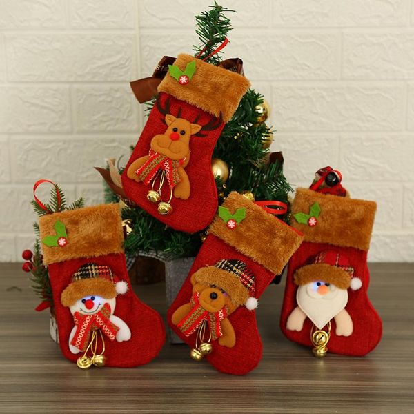 

christmas decorations stockings lovely embroidery pattern hanging for family decoration scvd889