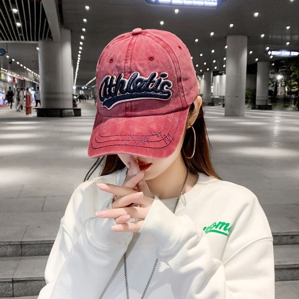

hat female ins fashion cowboy duck tongue male autumn and winter versatile embroidered hip hop couple sun hat baseball cap, Yellow