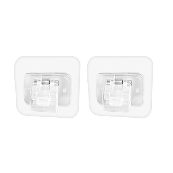 

hooks & rails 2pcs nail-adjustable rod bracket holder for wall hanging curtain rail plyed889