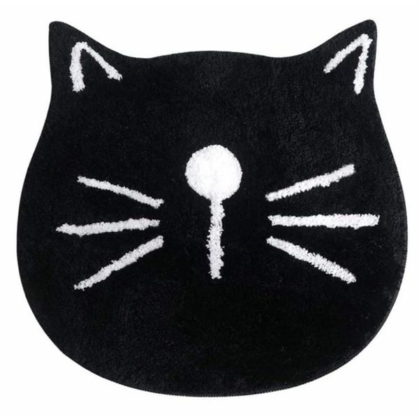 

nordic cartoon cat bathroom absorbent non-slip floor practical mats microfiber durable bath