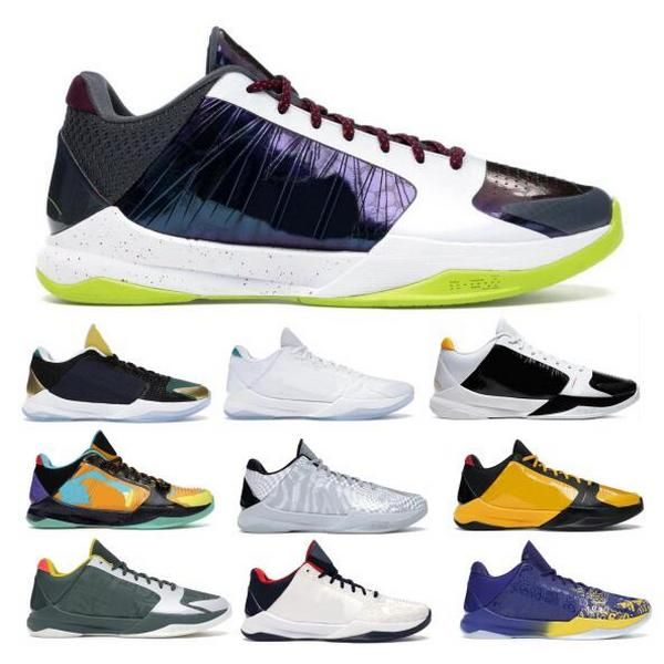 

zk5 5 protro chaos basketball shoes sneakers mamba zebra lakers undefeated what if multi white bruce lee away zoom 5s v men trainer