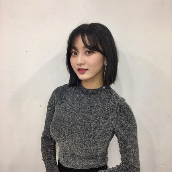 

women's sweaters kpop twice park ji hyo same knitted round neck sweater women korean autumn pullover streetwear elasticity female cloth, White;black