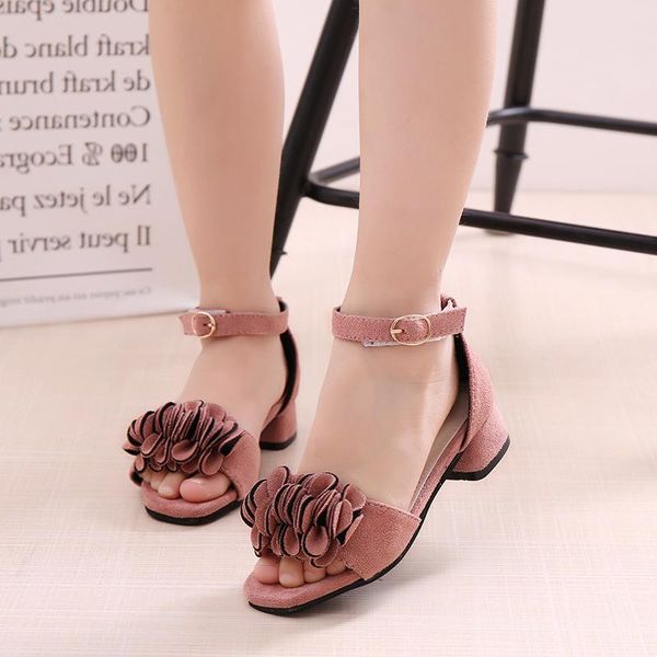 

sandals 2021 summer korean princess children's beach shoes, Black