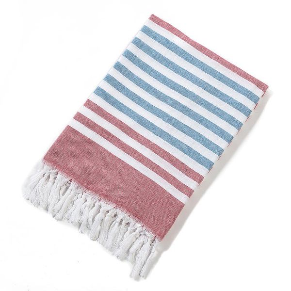 

towel cotton knitted stripe seaside outdoor for bathing travel women sunshade shawl baby kids shower wraps