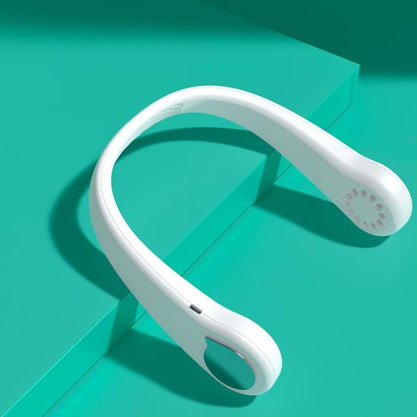 

types summer air neck fan sports lazy portable mini no leaf usb mute electric three-speed cooler fans
