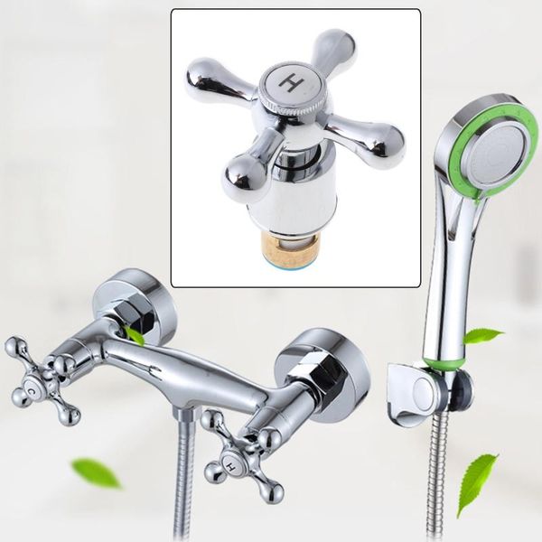 

kitchen faucets 1set copper cross handle bath sink faucet for bathroom water mixer accessories