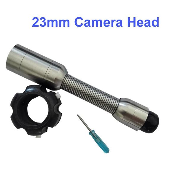

cameras 23mm stainless camera head for pipe sewer inspection system with 12pcs led lights only fits tp9000 tp9200 tp9300