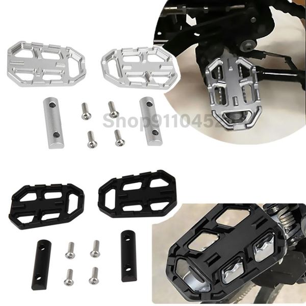 

pedals motorcycle aluminum alloy footrest rest footpegs for g310r/g310gs/r1200/f800/f700 2013-2021 bracket rider footboard