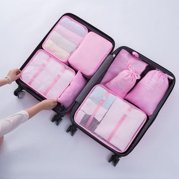 

storage bags bag portable packing organizer solid colors waterproof simple compression luggage carry on cubes