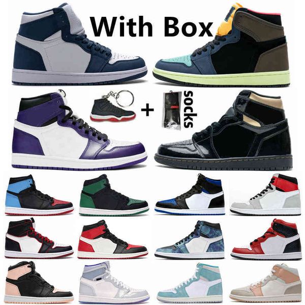 

bio hack royal toe pine green 1s mens women basketball shoes court purple obsidian 1 unc tie dye luck green sports sneakers