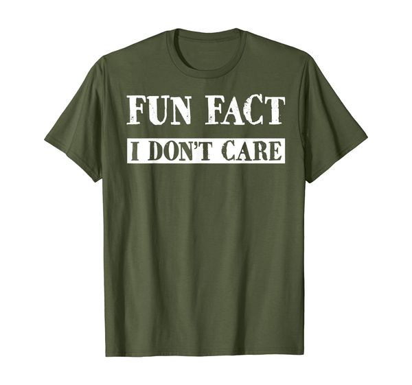 

Fun Fact, I Don't Care Adult Funny Sarcasm Humor T-Shirt, Mainly pictures