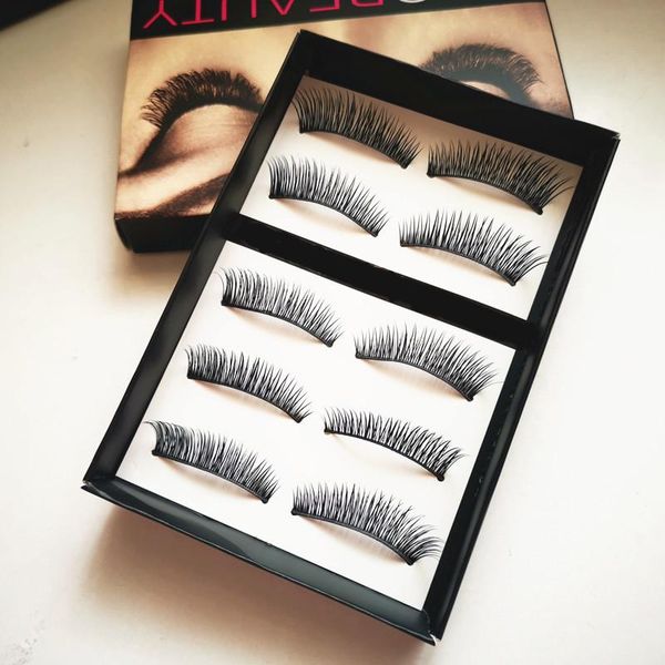

false eyelashes 5 pairs 3d handmade fake natural long thick daily makeup stage eye lashes