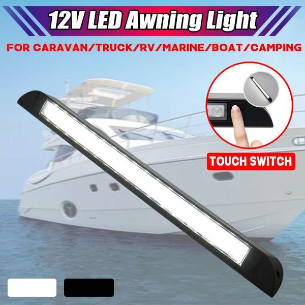 

parts 18led car interior lights strip 50.6cm awning porch light bar lamp 9w 12v with touch switch for camping caravan truck rv boat