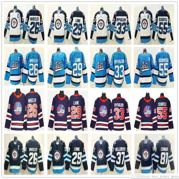 

96 2020 New Heritage Classic Winnipeg Jets Hockey 26 Blake Wheeler 37 Hellebuyck 55 Mark Scheifele 81 Kyle Connor 29 Patrik Laine Ice Jerseys, Women size only s-xl