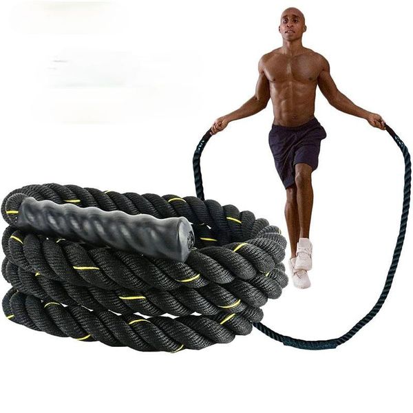 

heavy jump rope crossfit weighted battle skipping ropes power improve strenght training fitness home gym equipment