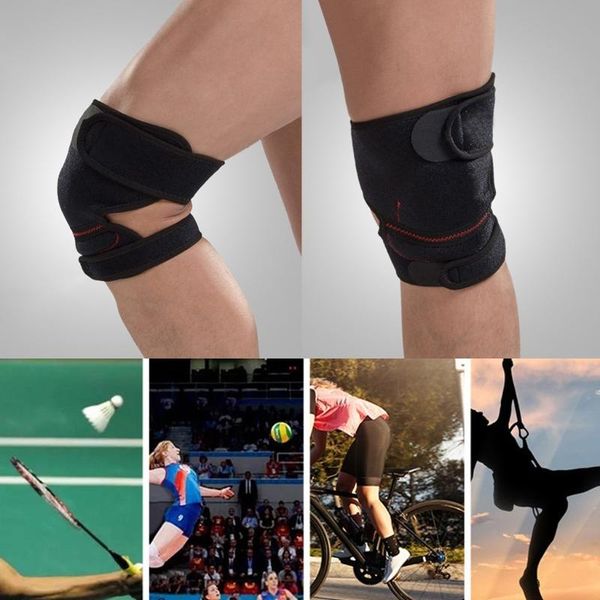

elbow & knee pads joint spring breathable non-slip power lift support sport running basket cycling, Black;gray