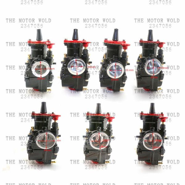 

the motor world 21/24/28/30/32/34 mm motorcycle engine part carburetor mikuni pwk with power jet dirt bike atv fuel system