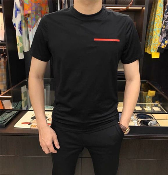 

mens t-shirt designer bags spring summer autumn color sleeves tees vacation short sleeve casual letters printing size range s m  xl xxl, White;black