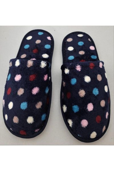 

navy blue home slipper slippers, Black