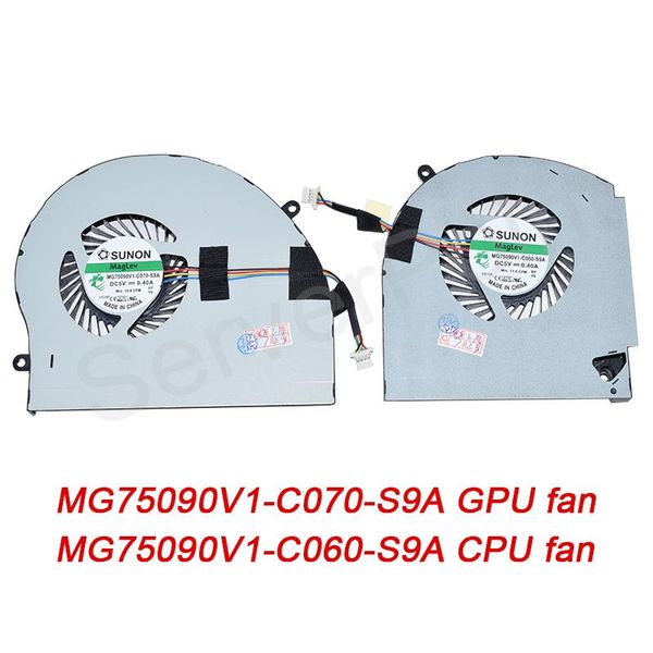 

fans & coolings for alienware 17 r5 p31e cpu gpu cooling fan 4-wire dc5v 0.40a mg750901v1-c070-s9a /mg75090v1-c060-s9a well tested