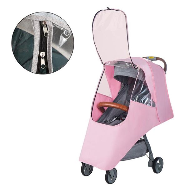 

stroller parts & accessories raincoat for kids waterproof rain cover wind dust shield zipper open baby strollers accessory