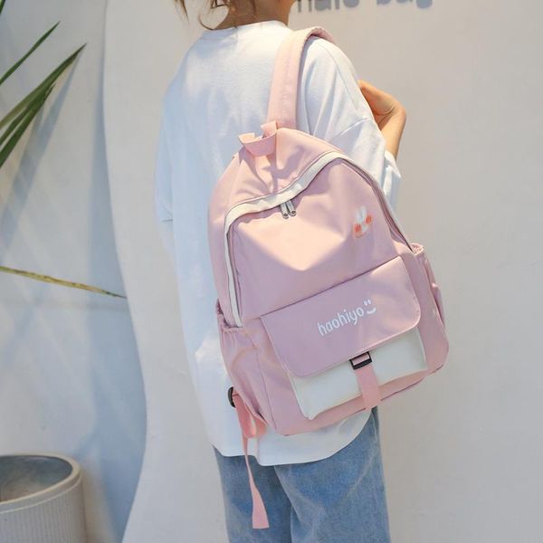 

hocudo 2021 backpack women's waterproof canvas fashion candy color cute