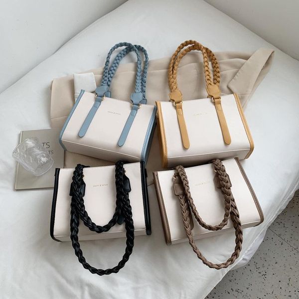 

evening bags 2021 fashion luxury braided shoulder strap underarm bag handbags for women niche commuter portable small square