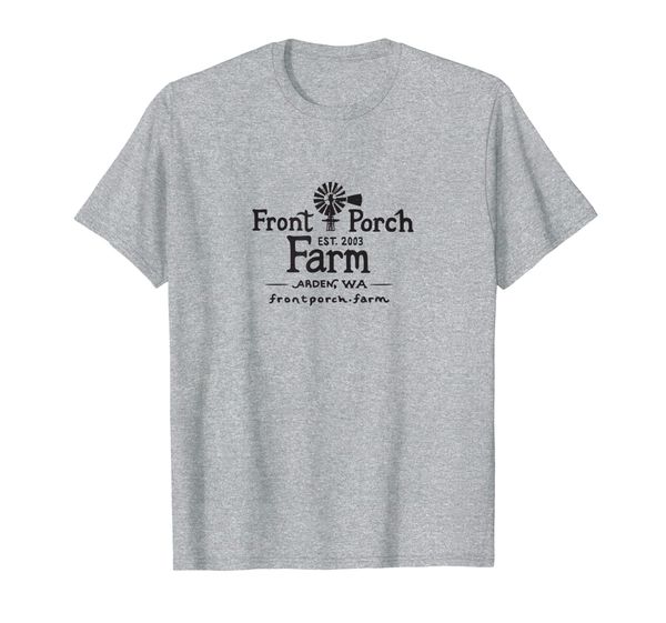 

front porch farm t-shirt, White;black