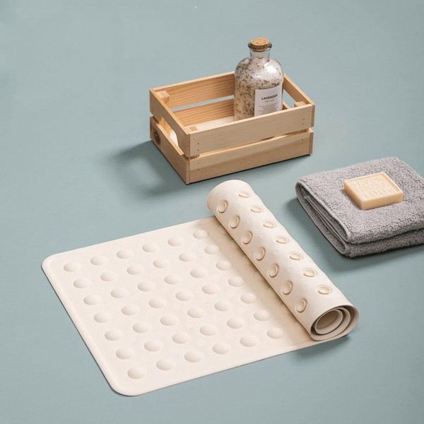 

bath mats natural rubber anti-slip mat el bathroom toilet bathtub solid color floor carpet shower household waterproof foot