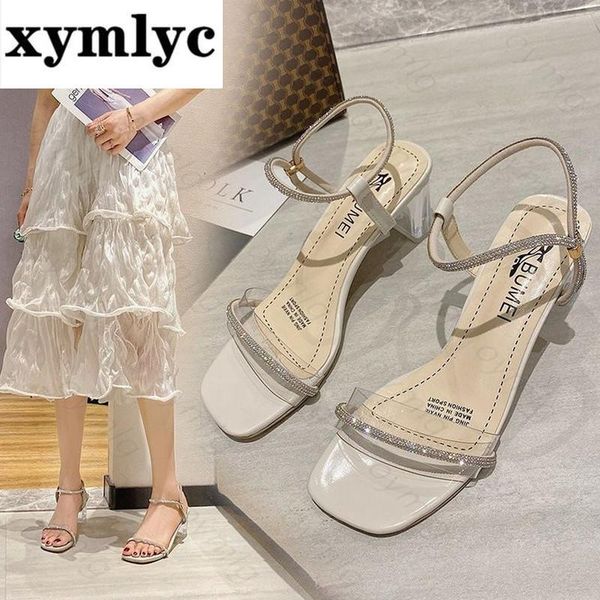 

women's concise transparent slippers open toe platform high heels zapatillas mujer casa sapatos femininos pvc outside, Black