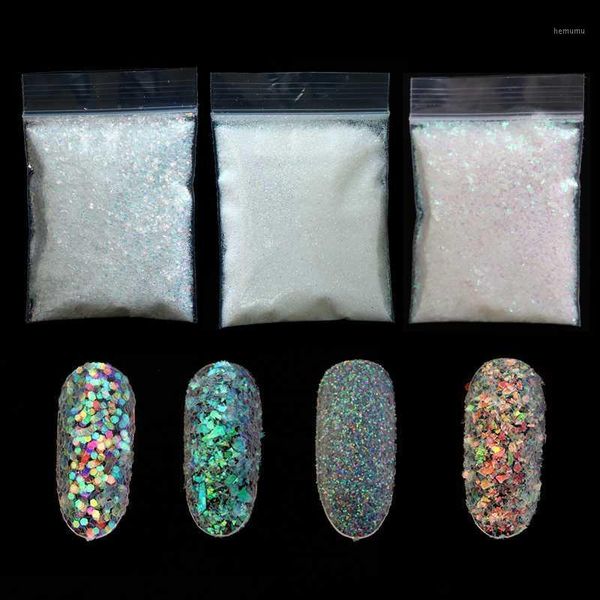 

10g gold silver shiny nail glitter powder flakes dust sparkly 0.2mm sequins chrome pigment polish manicure art decorations1, Silver;gold