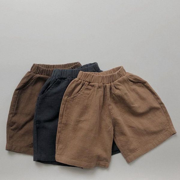 

shorts loose children kids for boys girls short pants summer casual baby boy girl pure color, Black