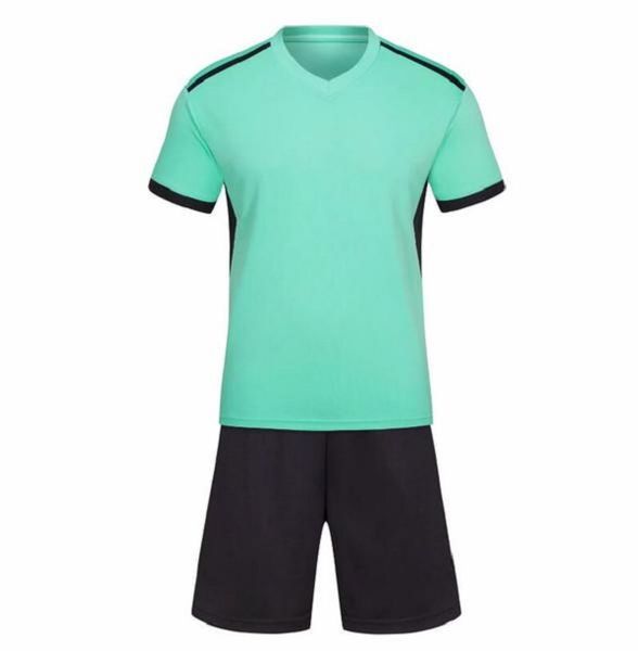 

custom blank team jerseys set wholesale customized with shorts training jersey short,fashion running soccer uniform 008, Black