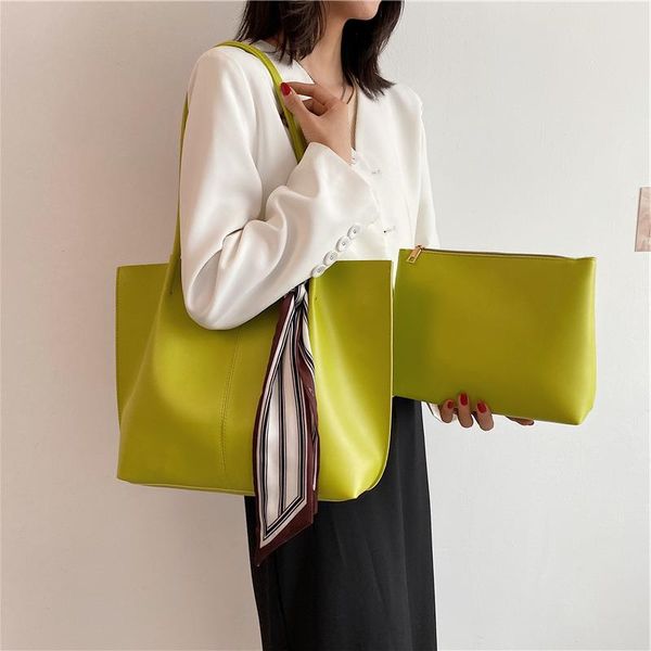 

new in handbag, one-shoulder simple style, popular large capacity, [new tote bag, underarm and june] silk scarf, summer bag m