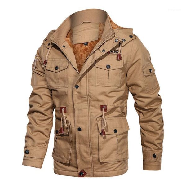 

men's jackets fleece and american hooded military streetwear waterproof track windbreaker winter 2021 varsity oversized 6xl, Black;brown