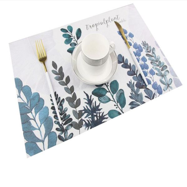 

mats & pads 5 styles place mat for dining tableware pad green plants cactus pvc table placemats bowl kitchen accessories