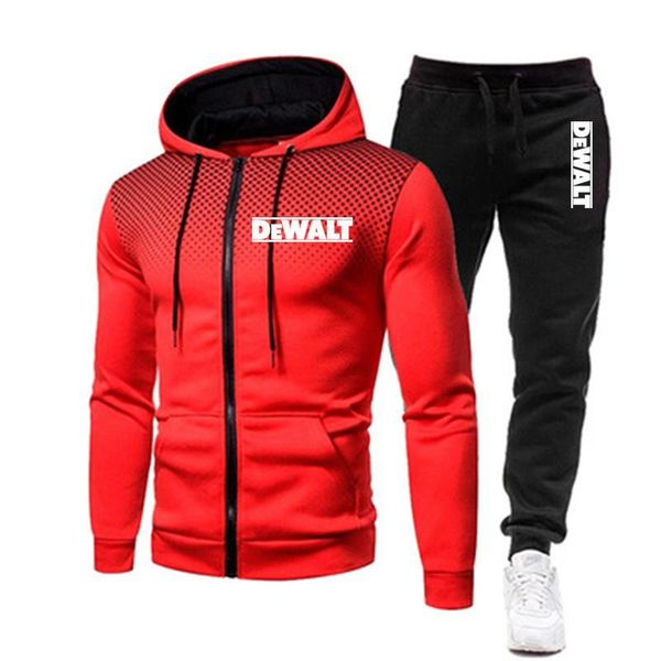 

men's tracksuits tracksuit men set two piece sportswear zipper hoodie + pants casual sport suits sweatshirt sweatpants male clothing, Gray