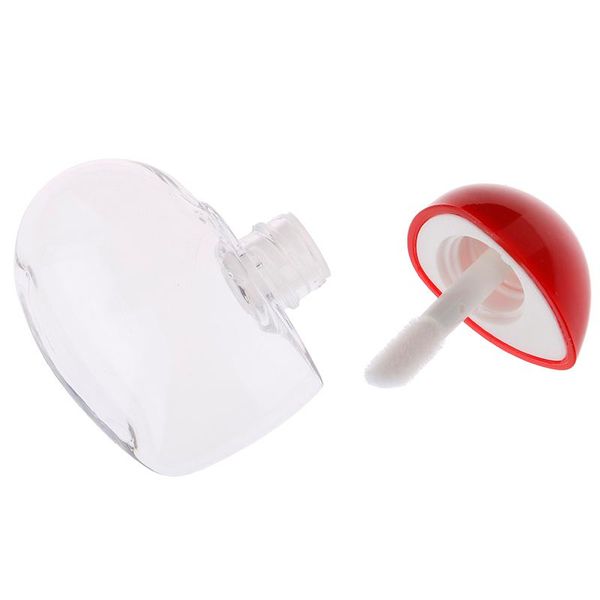 

5/10pcs 5ml cute love heart shaped empty lip gloss container diy cosmetic tool makeup organizer storage bottles & jars
