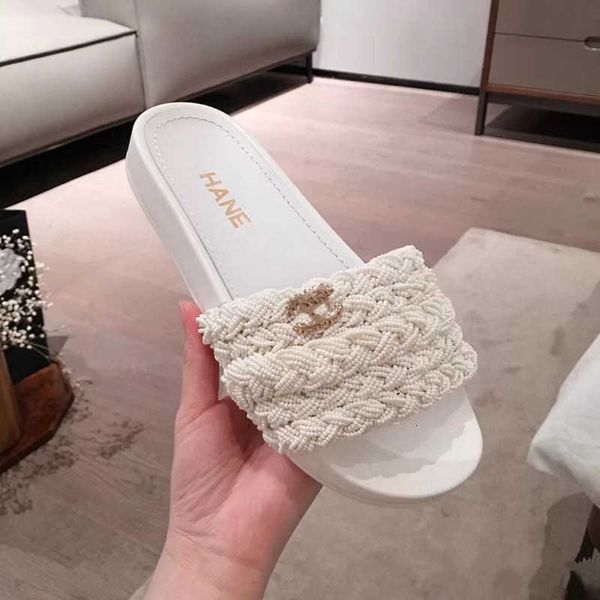 

high version c xiaoxiang spring rubber 1 xiangjia shoes color women's slippers leather for women, Black