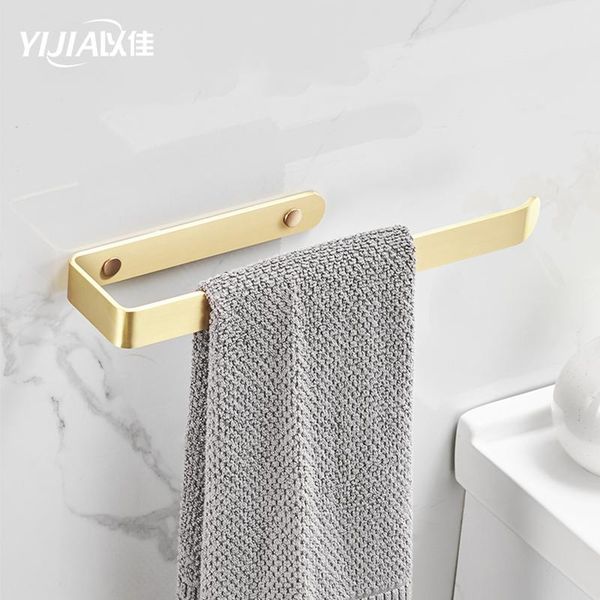 

towel racks modern minimalist design brushed gold roll paper holder toilet tissue wall-mounted bathroom accessories