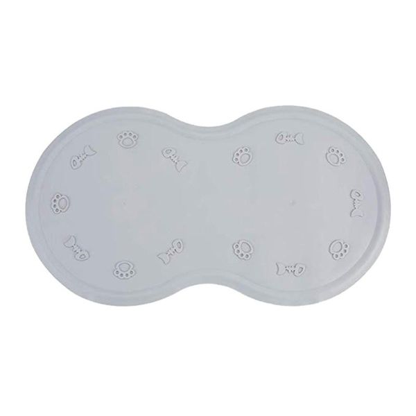

kennels & pens dual cat mat pet water feeder bowl cushion silicone base