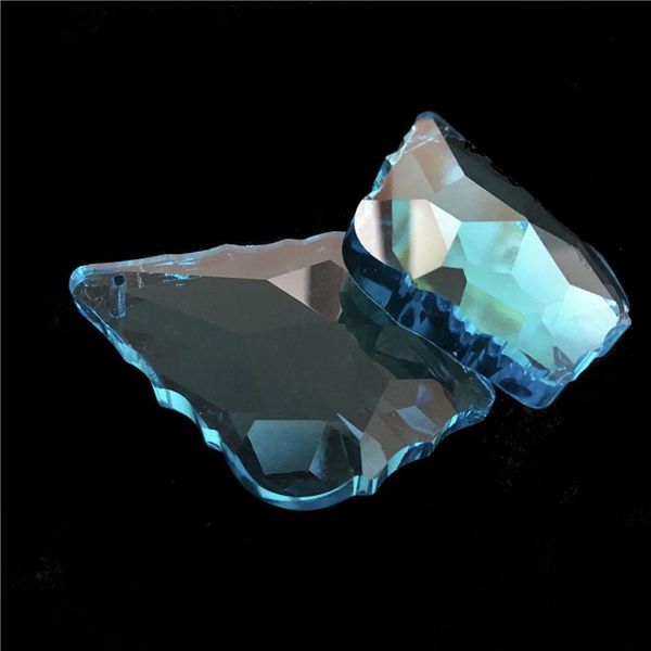 

chandelier crystal 76*50mm 50pcs aquamarine lighting rdrop for