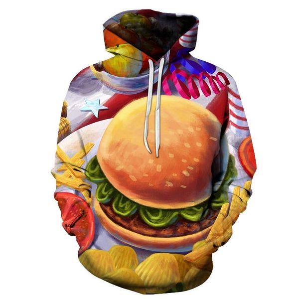 

men's hoodies & sweatshirts 3d print hamburg funny tide brand sweatshirt hip-hop fashion streetwear men and women, Black
