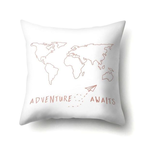 

pillow case christmas decorative pillowcases polyester merry santa claus throw cover elk pillowcase poszewka