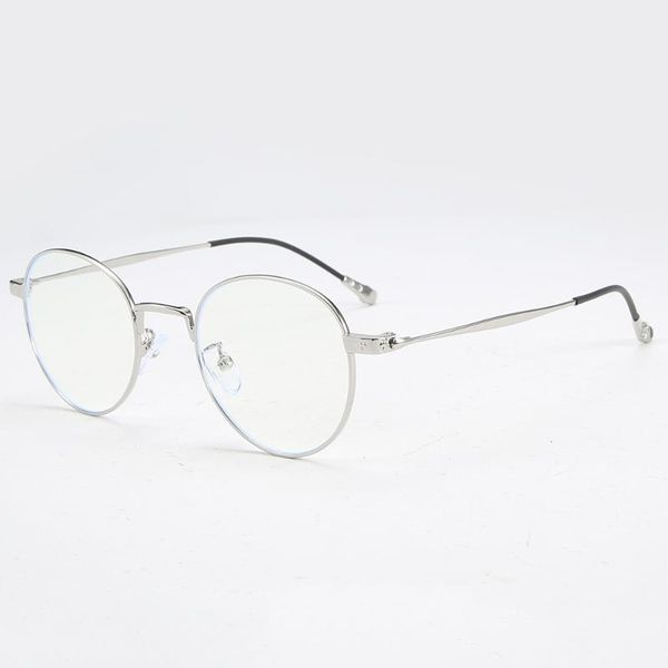 

sunglasses retro round frame anti-blue radiation glasses ultralight men women fashion blue light blocking eyewear students, White;black