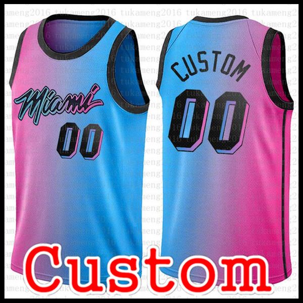 

custom miami heat jersey udonis 40 haslem alonzo 33 mourning kelly 9 olynyk jersey any name basketball jerseys s-xxl, Black;red