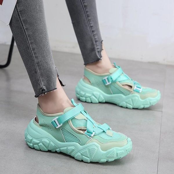 

summer mesh women sandals flats shoes female candy colors low-casual slippers woman sandal comfortable sandalias mujer, Black