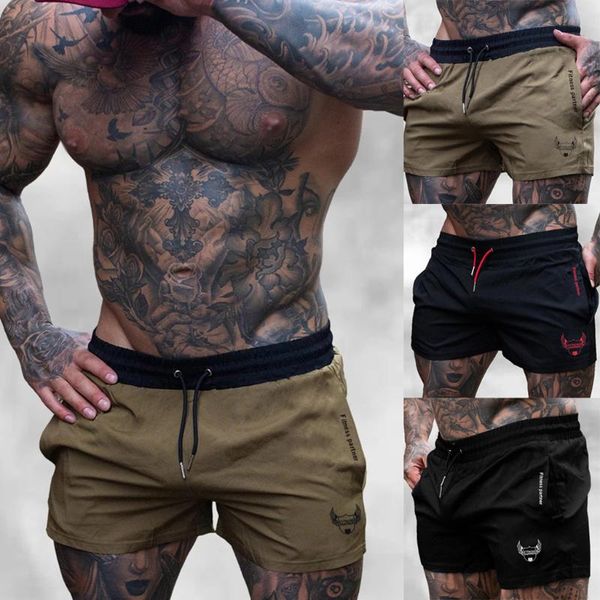 

men's shorts 2021summer casual fitness beach breathable net jogging home sports, White;black