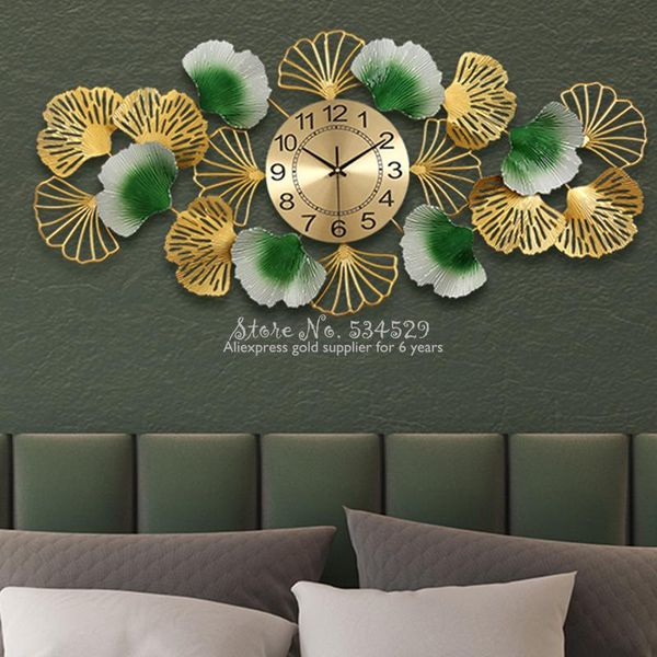 

wall clocks home living room decoration pendant hanging mural sofa background metal clock